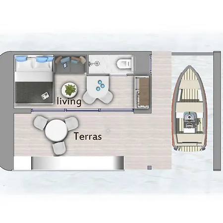 Wohnboot 'tinyfloat' In Ijsselmeer Tatil Evi Andijk